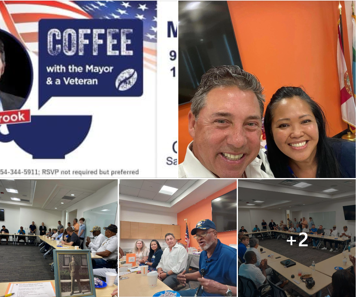 Coral Springs Coffee with the Mayor and a Veteran - May 2023